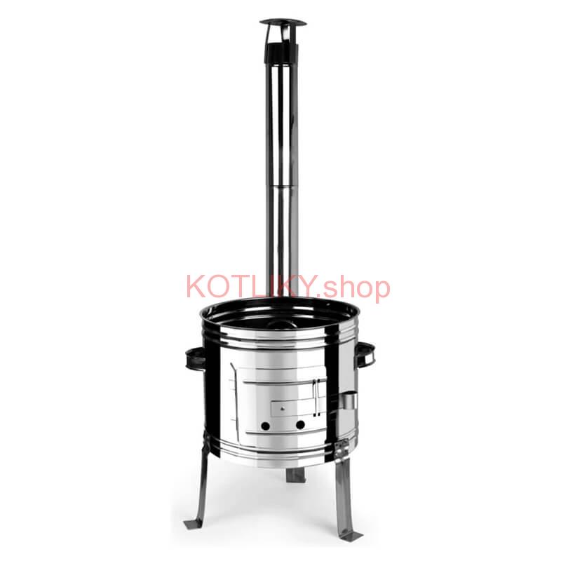 Smaltovaný kotlík 25 L + Nerezová kotlina 42 INOX