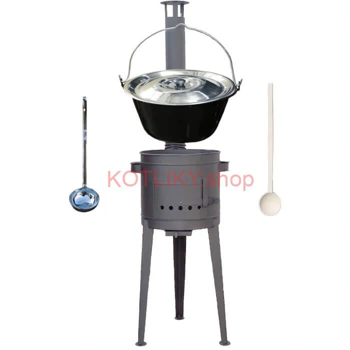Smaltovaný kotlík 30 L (1,2 mm) + vysoká kotlina 47 cm (2 mm) HODO PLUS 600