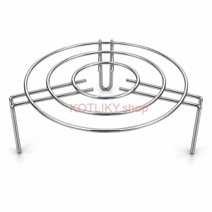Nerezový stojan pod hrniec 20 cm, vysoký 9 cm, kruhový drôtený tvar