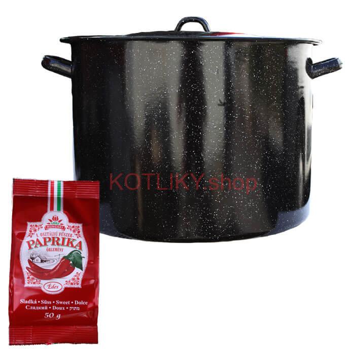 Smaltovaný hrniec 40 L + Paprika 50 g