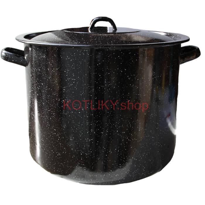 Smaltovaný hrniec s pokrievkou 43 L