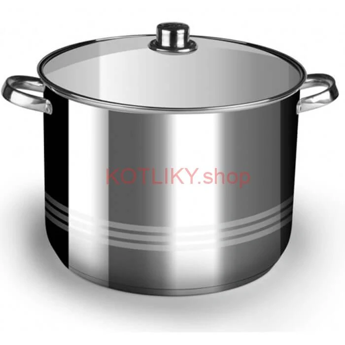 Nerezový hrniec 7 L + sklenená pokrievka