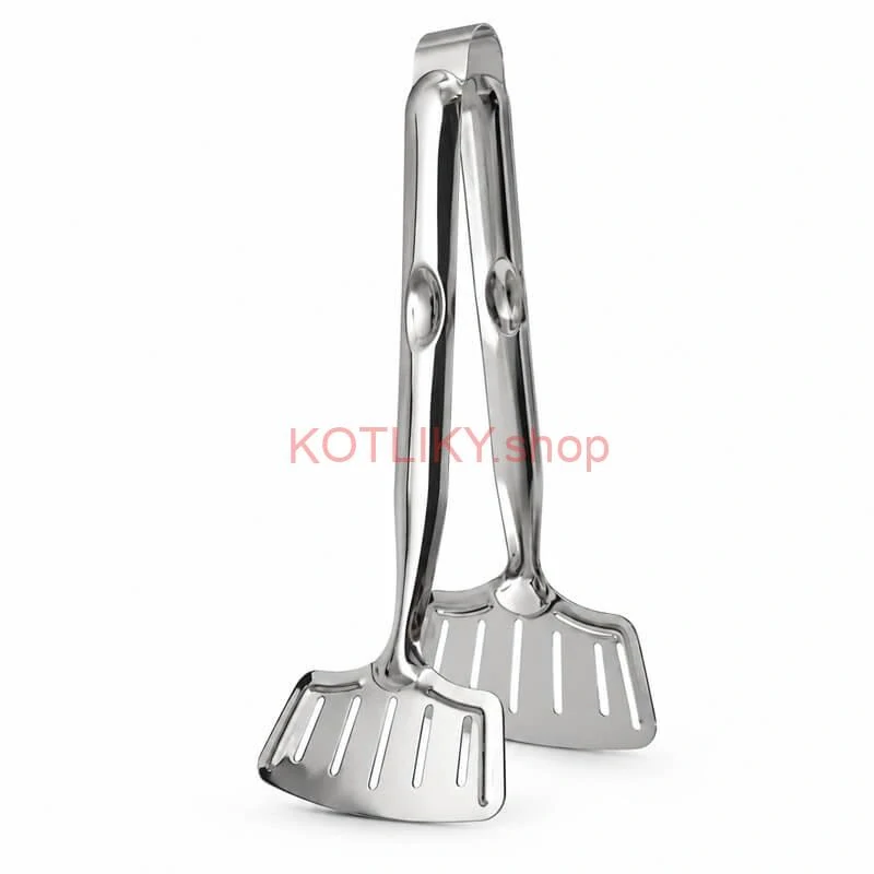 Nerezové kliešte na rybu — kuchynská naberačka 2 v 1, 28 cm