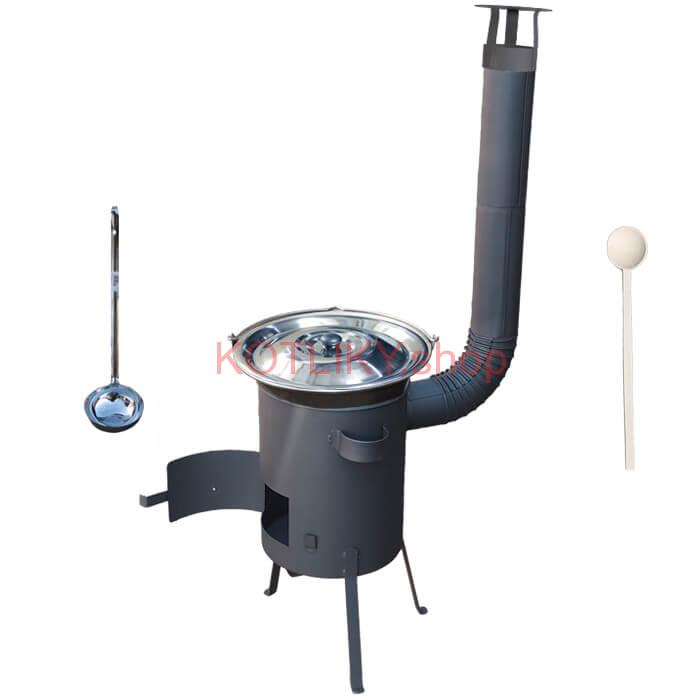Nerezový kotlík 20 L (1,5 mm) + žiaruvzdorná kotlina 42 PLUS 600 4 MM