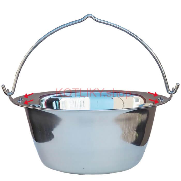 Antikorový kotlík 30 L (0,8 mm) zosilnený s nitmi