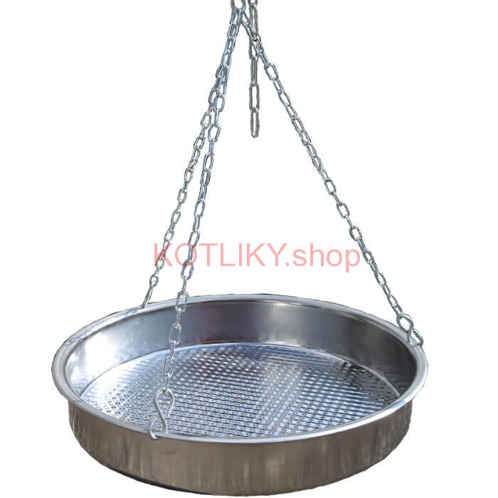 Nerezová panvica s retiazkou 42 cm