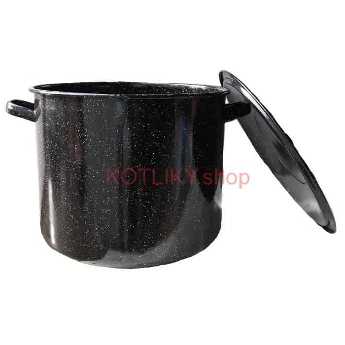 Smaltovaný hrniec s pokrievkou 43 L