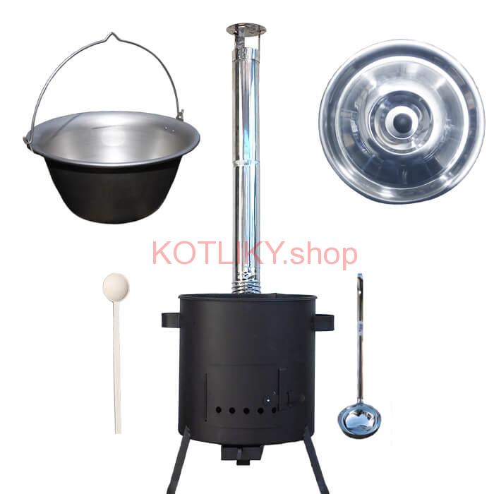 Nerezový kotlík 20 L (1,5 mm) + žiaruvzdorná kotlina (1 mm) 42 PLUS 600