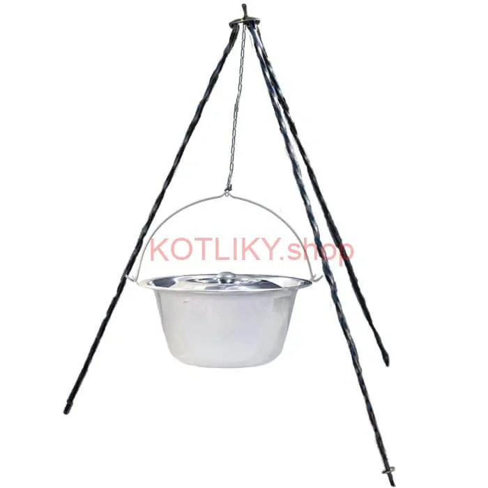 Nerezový kotlík 10 L INOX + pokrievka + stojan CLASSIC
