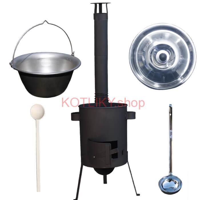 Nerezový kotlík 20 L (1,5 mm) + žiaruvzdorná kotlina 42 PLUS 600 4 MM