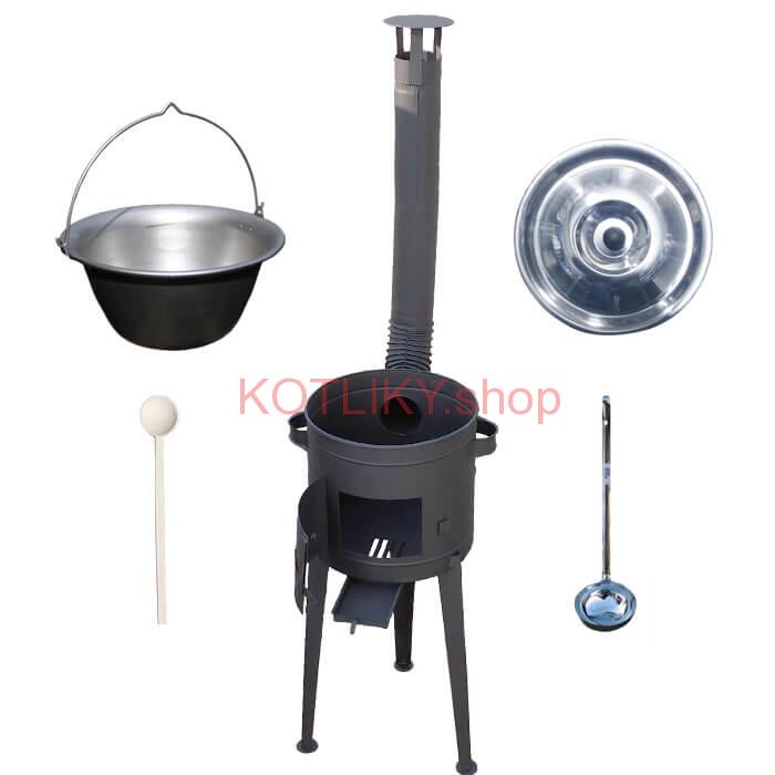 Hrubostenný nerezový kotlík 20 L (1,5 mm) + vysoká kotlina 42 PLUS 600