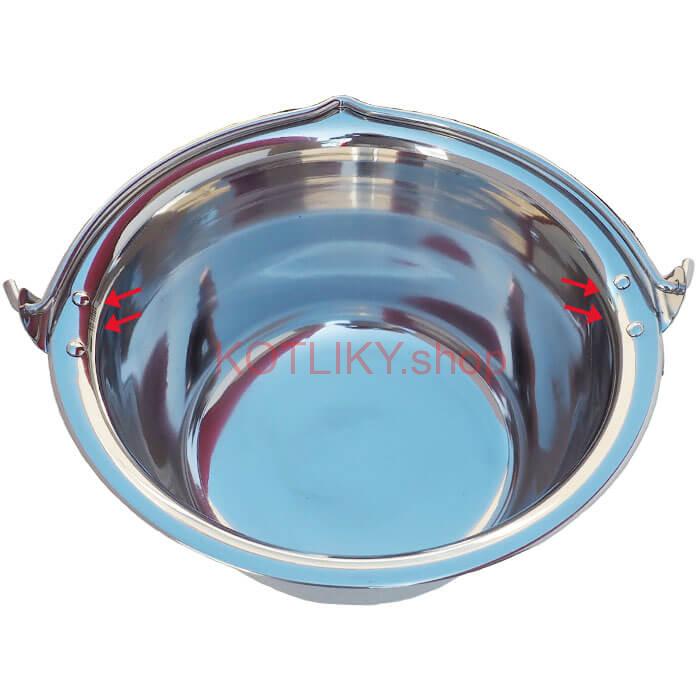 Antikorový kotlík 30 L (0,8 mm) zosilnený s nitmi