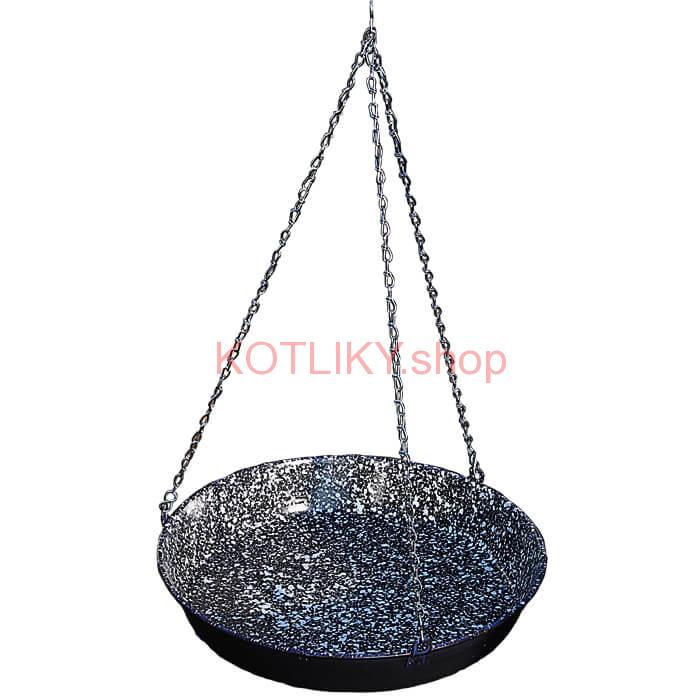 Panvica smaltovaná s reťazou 42 cm