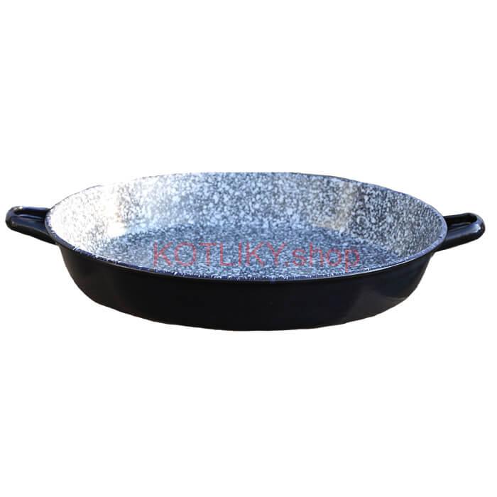 Panvica smaltovaná s uškami 42 cm