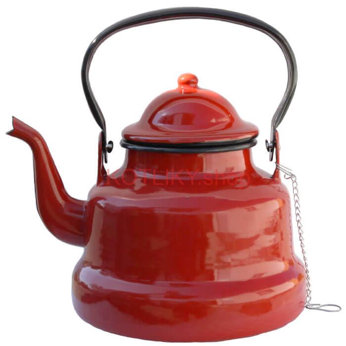 Smaltovaný čajník 1,5 L RED