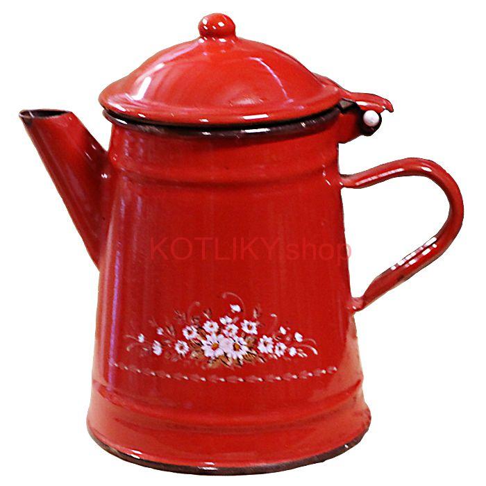 Smaltovaná kanvica 1 L DEKO