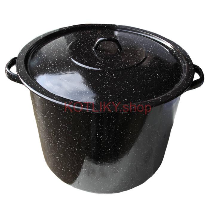 Smaltovaný hrniec s pokrievkou 20 L