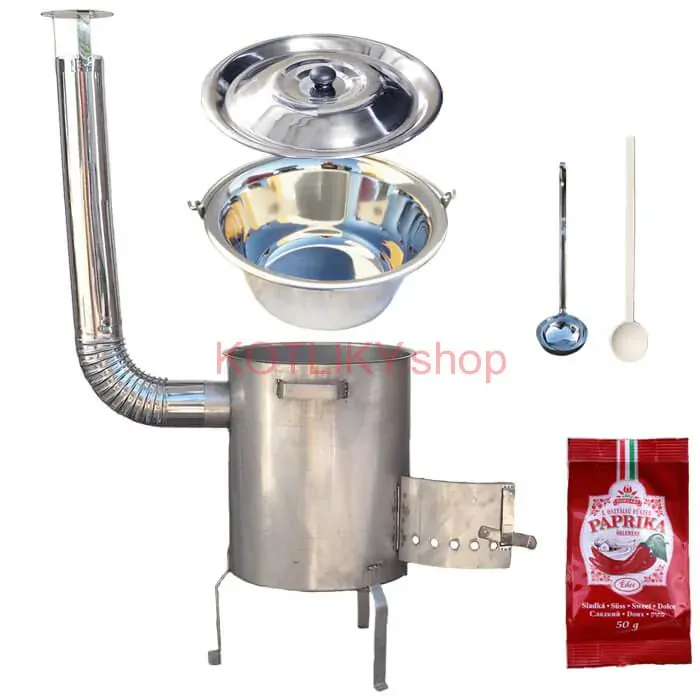 Nerezový kotlík 30 L (1,2 mm) INOX + nerezová kotlina (1,5 mm) 45 cm STRONG EXCLUSIVE