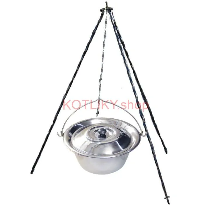 Nerezový kotlík 8 L INOX  + pokrievka + stojan CLASSIC