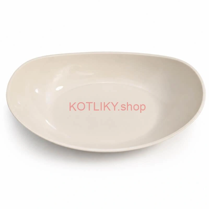 Plastová servírovacia miska loďka 28,5 cm – smotanová