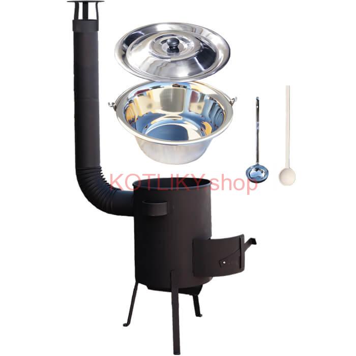 Antikorový kotlík 22 L (0,8 mm) + žiaruvzdorná kotlina 42 PLUS 600 4 MM