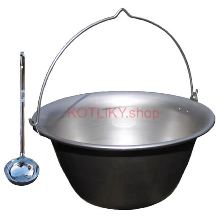 Nerezový kotlík 10 L (1,5 mm) + antikorová naberačka