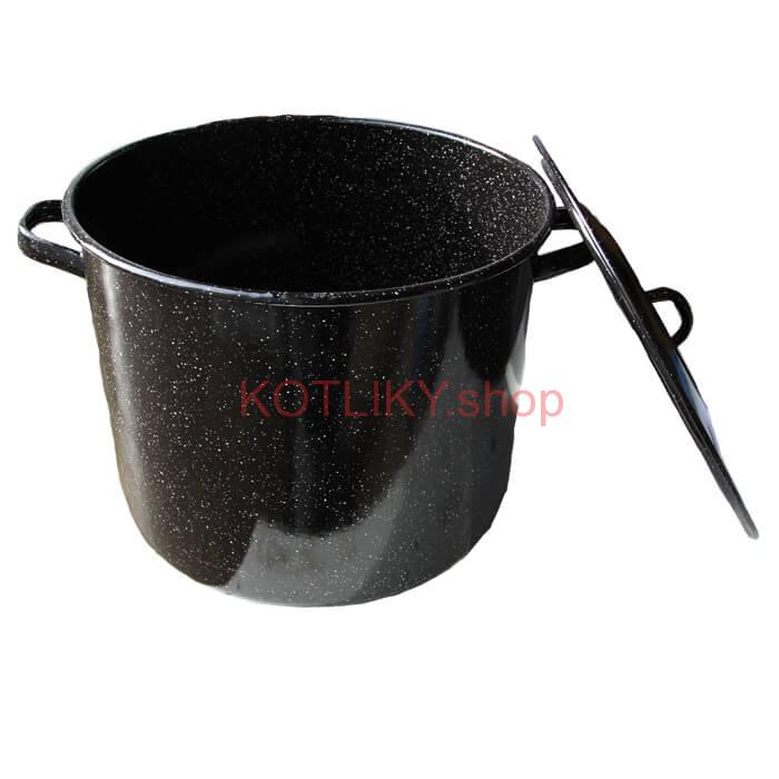 Smaltovaný hrniec s pokrievkou 27 L