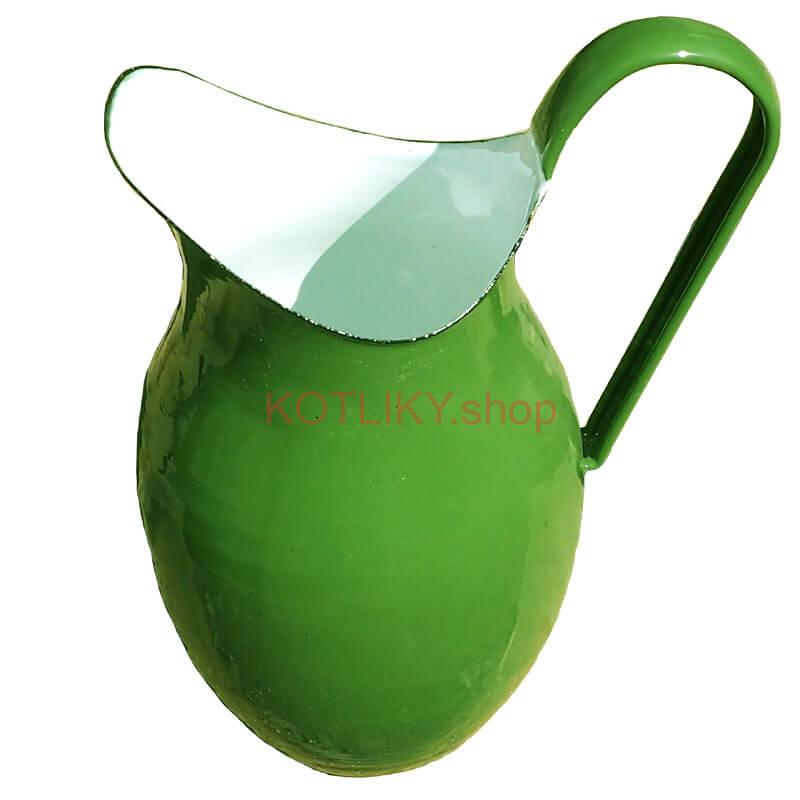 Smaltovaná krhla 2 L ZELENÁ