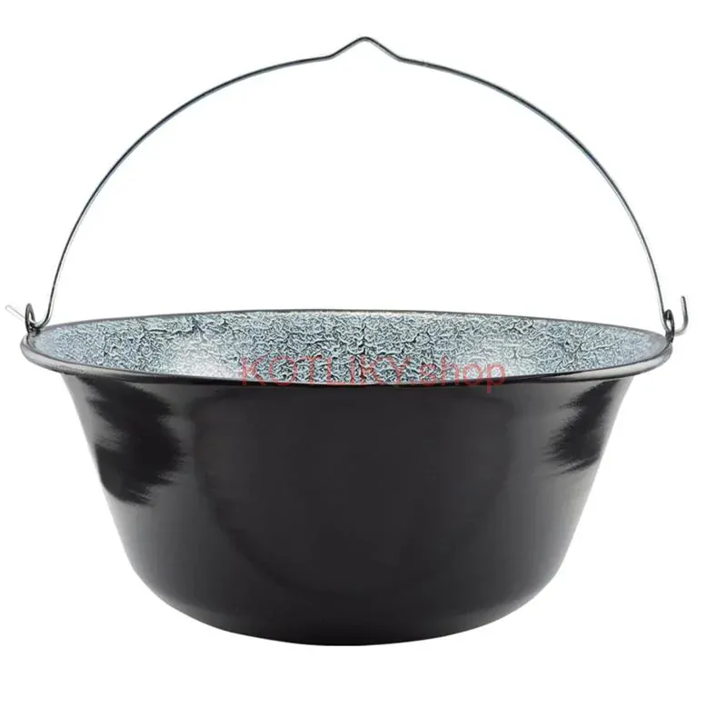 Smaltovaný kotlík 25 L + kovová kotlina 42 KOV