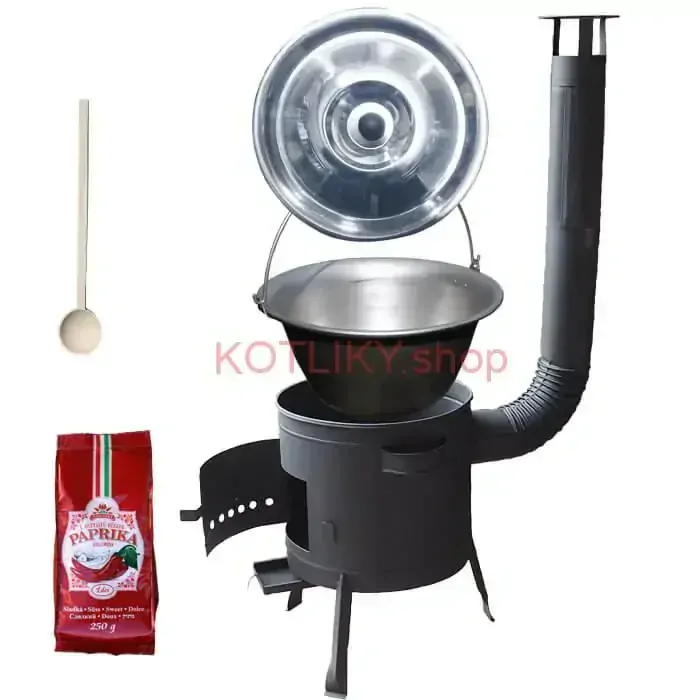 Nerezový kotlík 20 L (1,5 mm) + hrubostenná (1,5 mm) žiaruvzdorná kotlina BALKY STRONG 42 PLUS 600