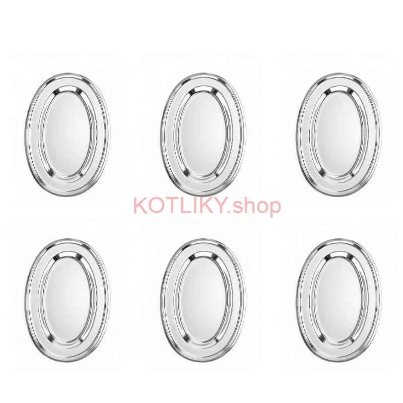 Nerezové podnosy pre catering – set 6 ks (30,5cm) - Servíruj s istotou a štýlom
