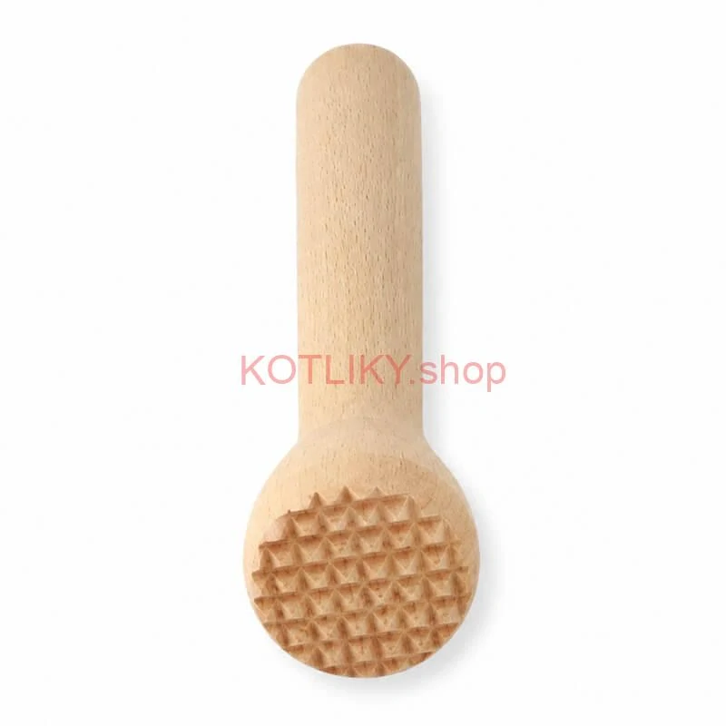 Drevený drvič na cesnak a bylinky 22 cm
