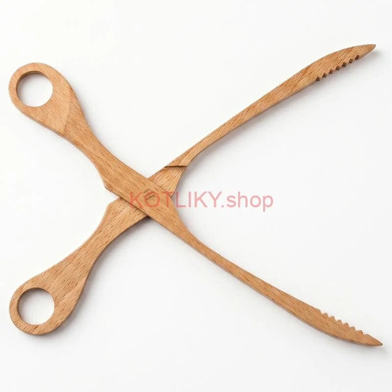 Drevené grilovacie kliešte 29 cm