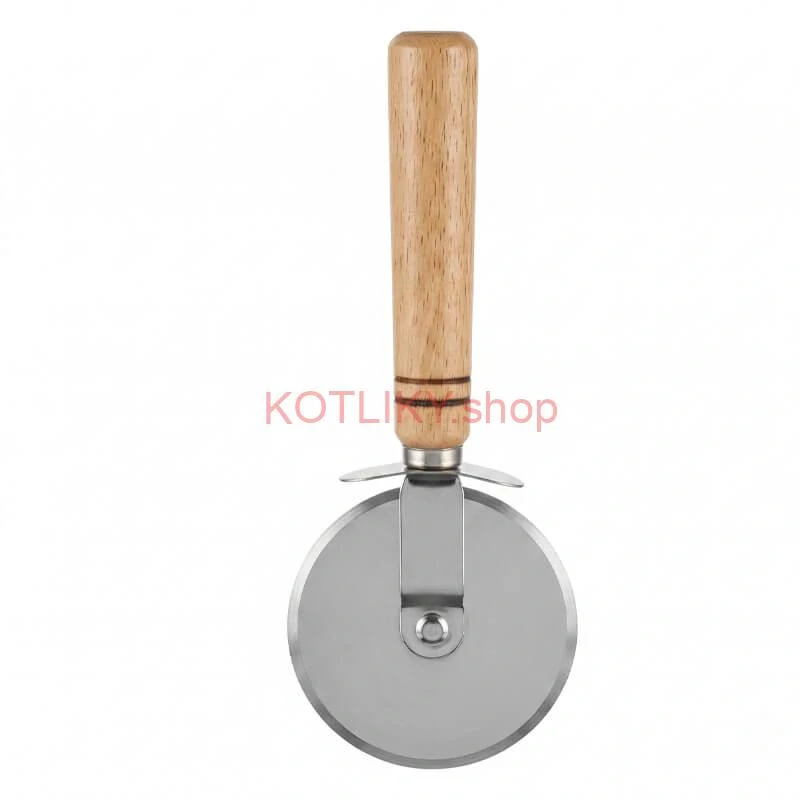 Krájač na pizzu s drevenou rukoväťou 22 cm