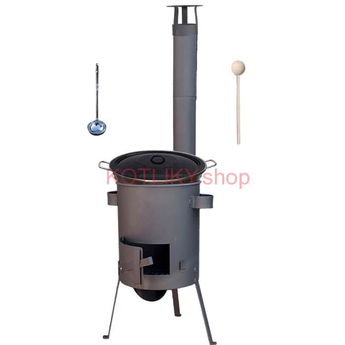 Nerezový kotol 40 L (1,2 mm) + žiaruvzdorná kotlina 45 PLUS 600 4 MM