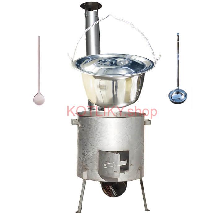 Nerezový kotlík 15 L (1,2 mm) INOX, zosilnená vysoká nerezová kotlina 36 cm KOMFORT