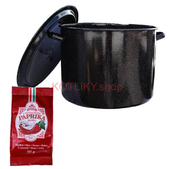 Smaltovaný hrniec 50 L + Paprika 50 g