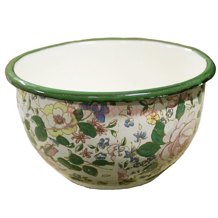 Smaltovaná vzorovaná miska 13 cm DECOR