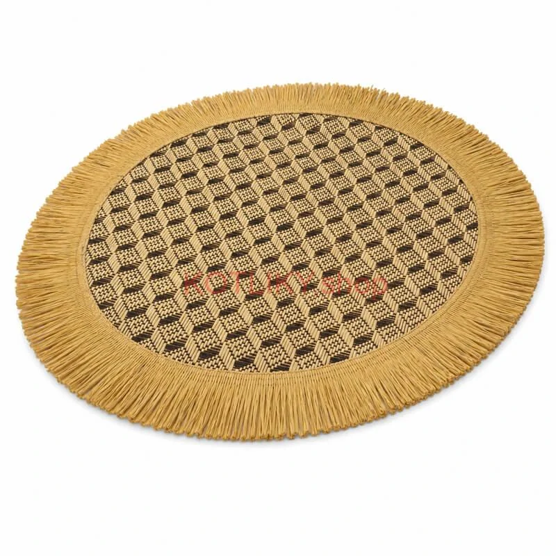 Prírodná podložka pod tanier so strapcami 37 cm