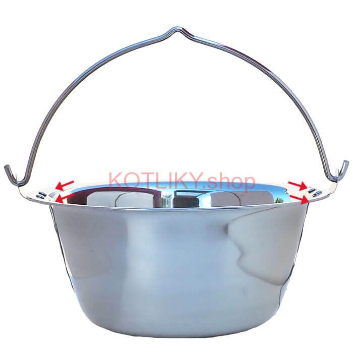 Antikorový kotlík 30 L (0,8 mm) zosilnený s nitmi