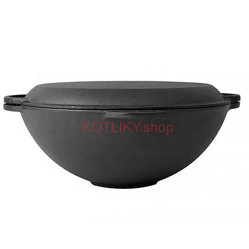 Liatinový wok s pokrievkou (panvicou) 37 cm 3 v 1