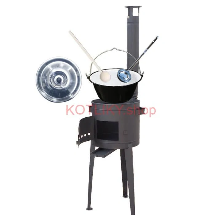 Smaltovaný kotlík 30 L (1,2 mm) + vysoká kotlina 47 cm (2 mm) HODO PLUS 600