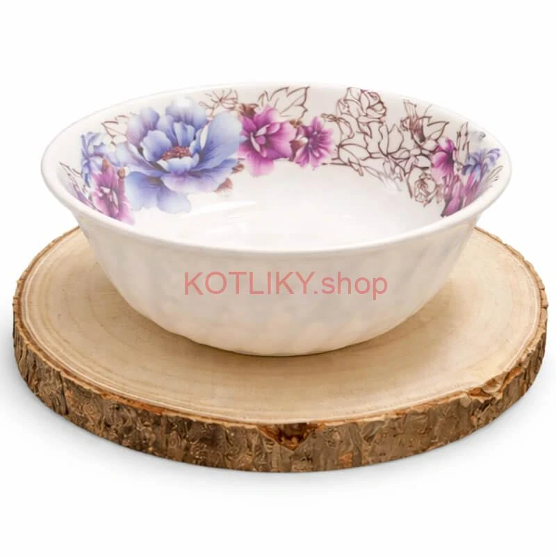 Drevený podnos z prírodného plátku dreva s kôrou Ø 20–24 cm