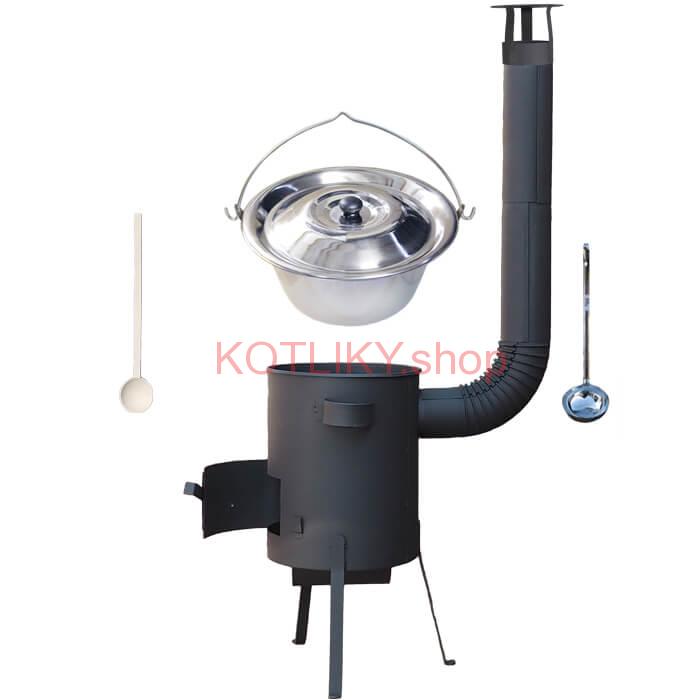 Antikorový kotlík 22 L (0,8 mm) + žiaruvzdorná kotlina 42 PLUS 600 4 MM